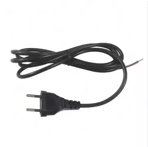 European 2-Prong AC Cord Open End